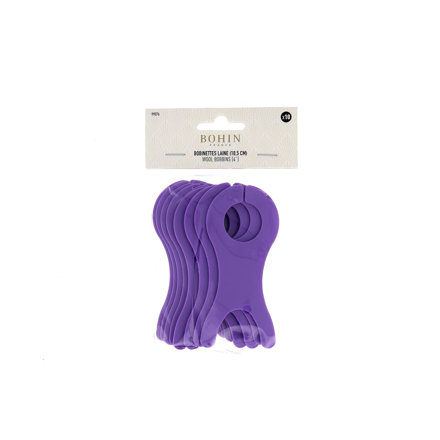 Bohin Tricot & Crochet Bobinettes laine 10,5 cm violet x10