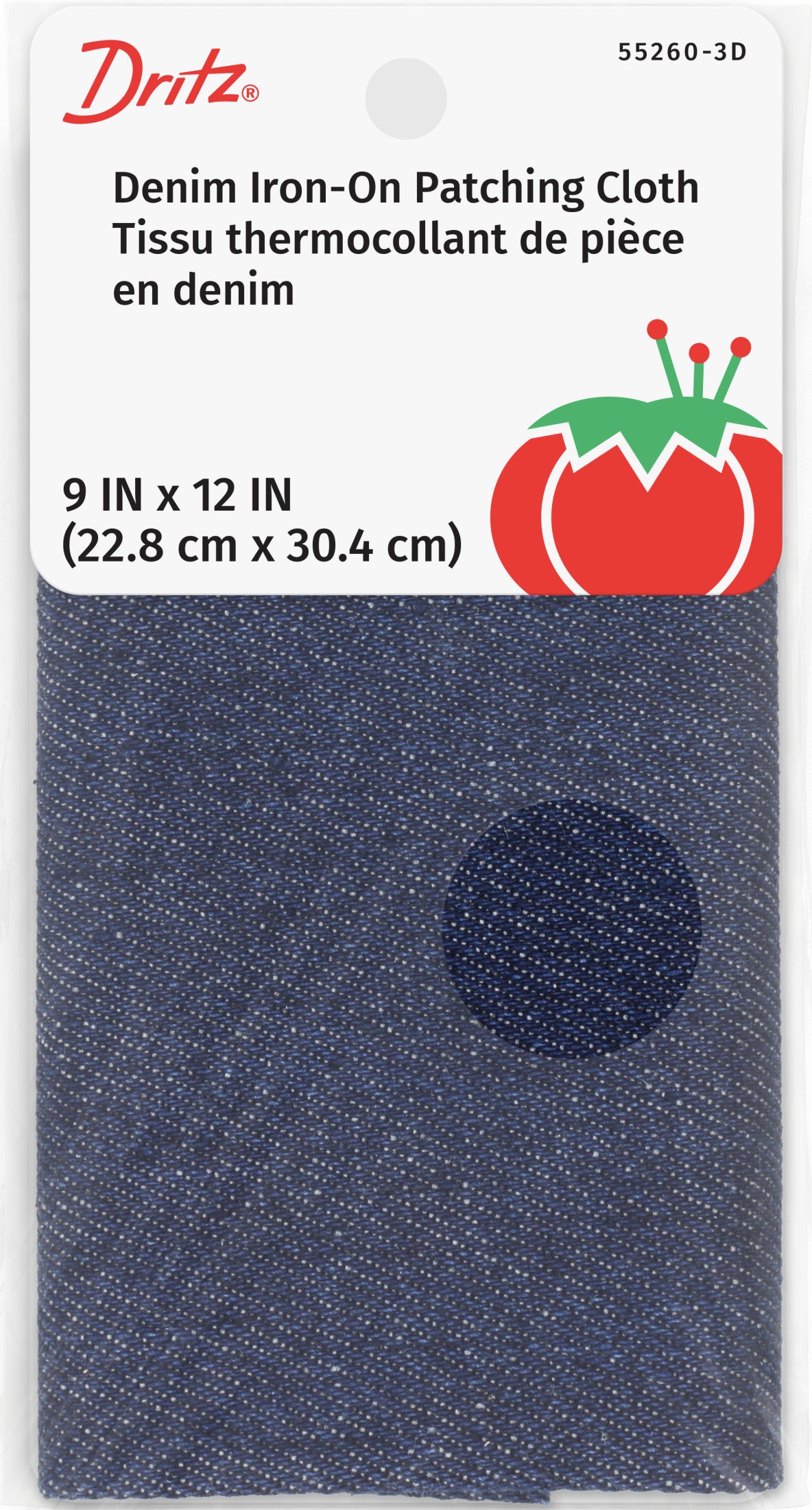 Dritz Patch thermocollant jean bleu marine 23x30 cm coton