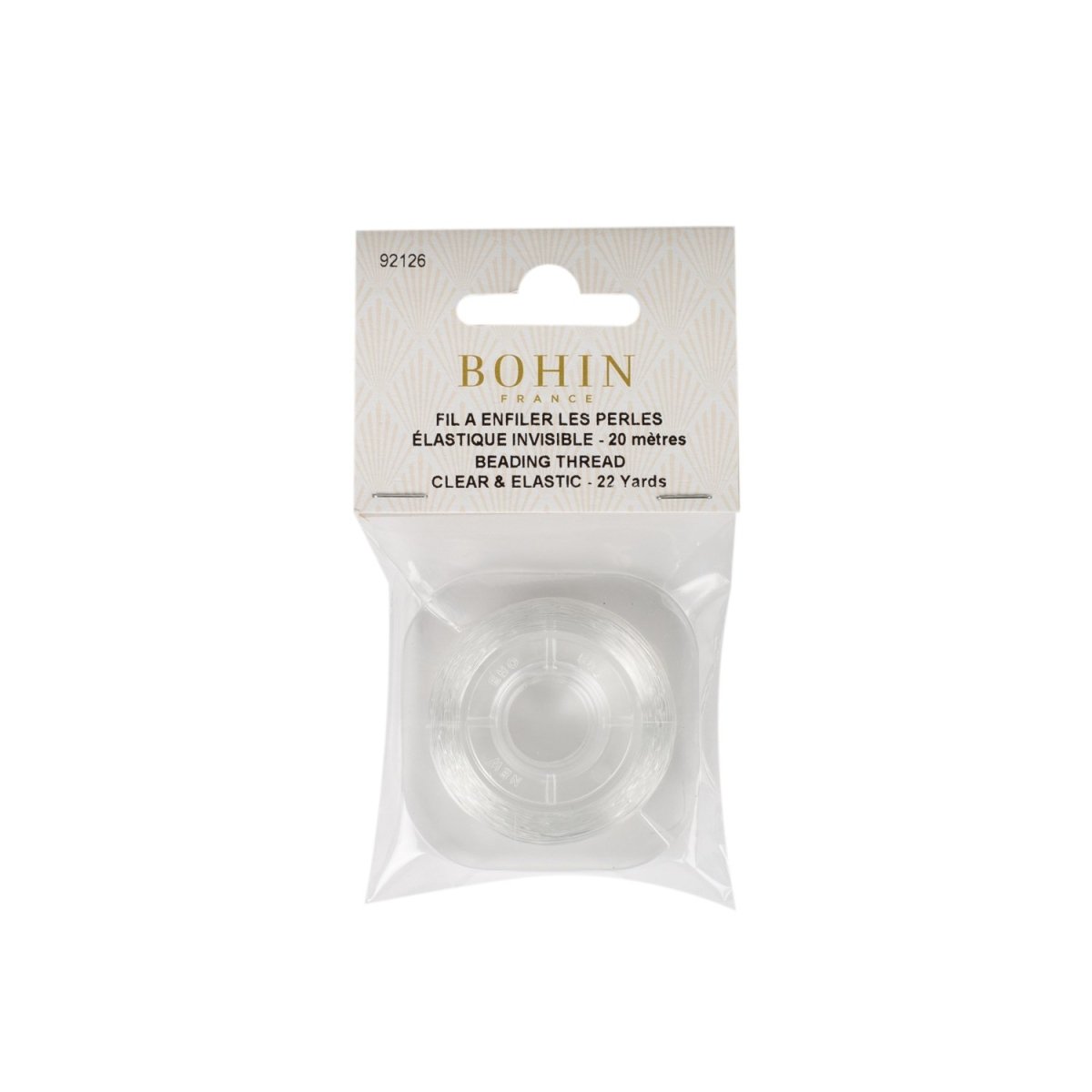 Bohin Fils nylon élastique 0,50 mm bobine 20 m bijoux