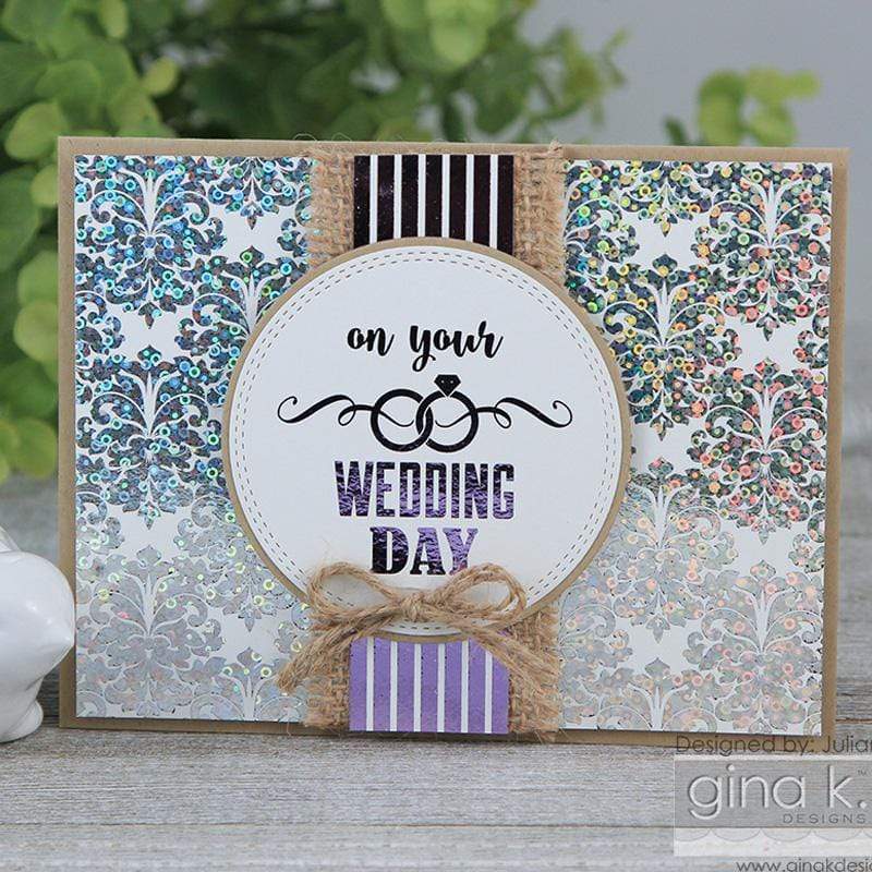 Gina K. Designs Foil-Mates Sentiments feuille toner mariage 14x21,6 cm