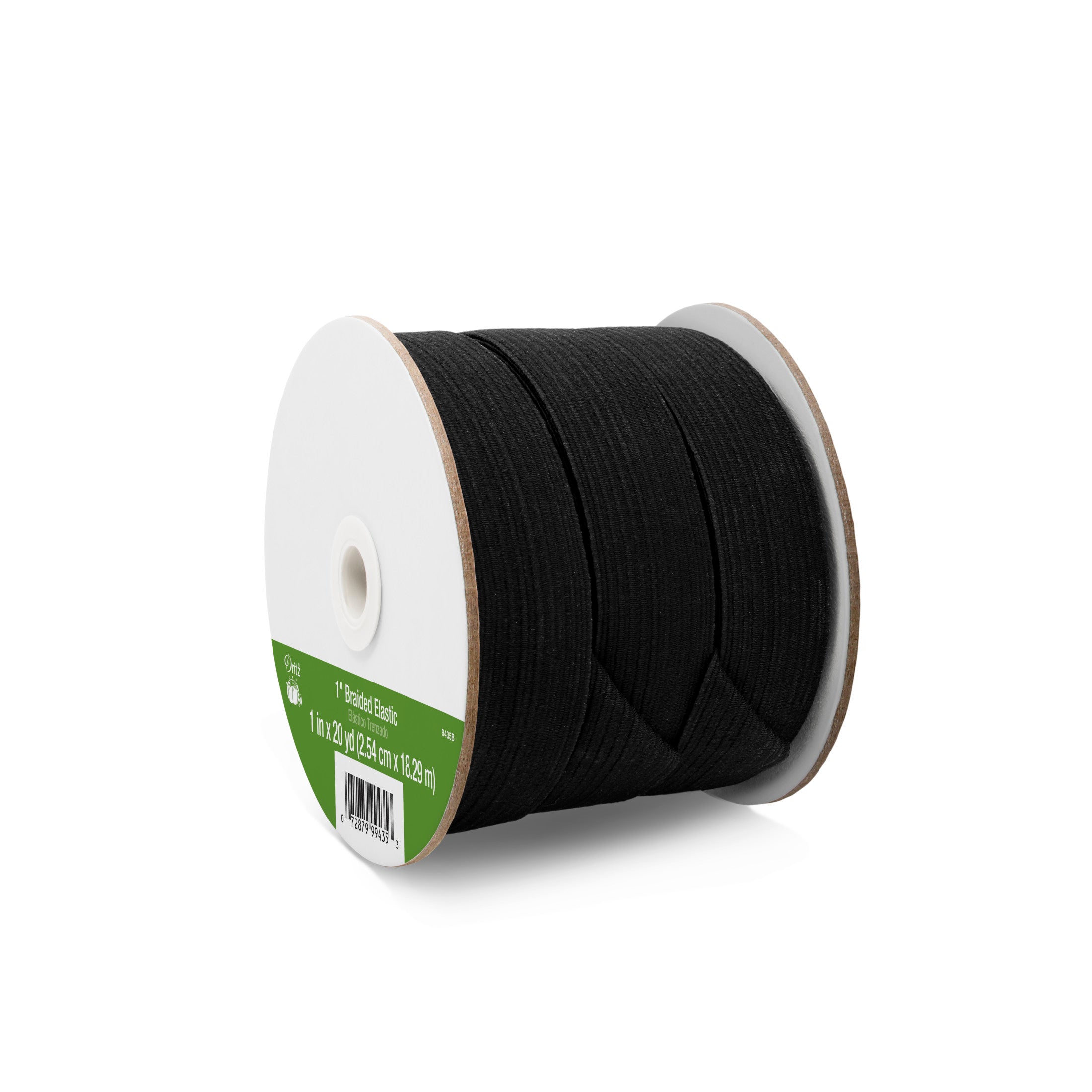 Dritz Élastique Tressé Noir 25 mm Léger Encolure Taille