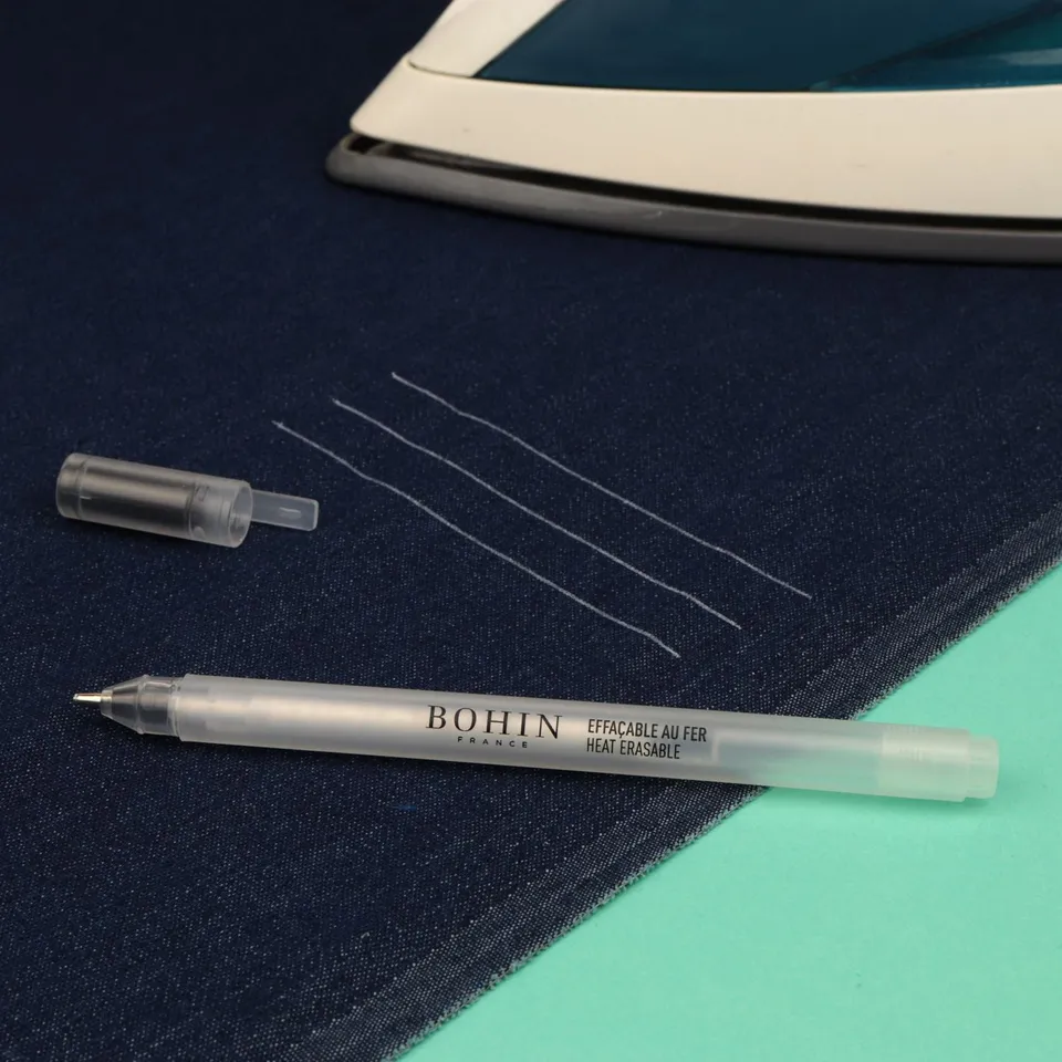 Bohin Marquage stylo Kekalor blanc effaçable fer 1 mm