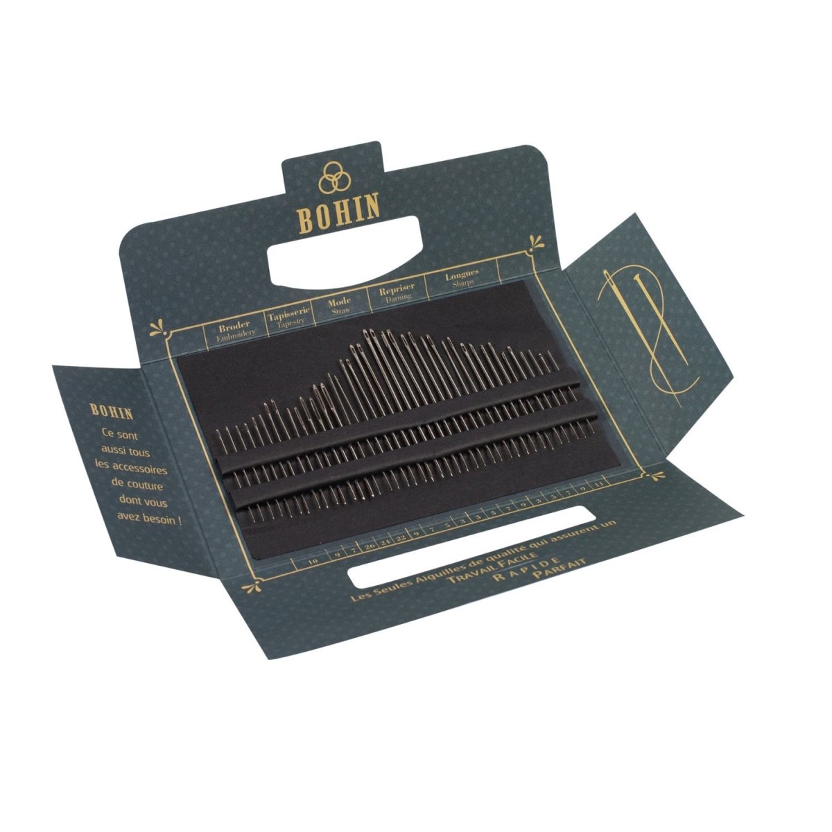 Bohin Solange carnet 40 aiguilles couture broderie