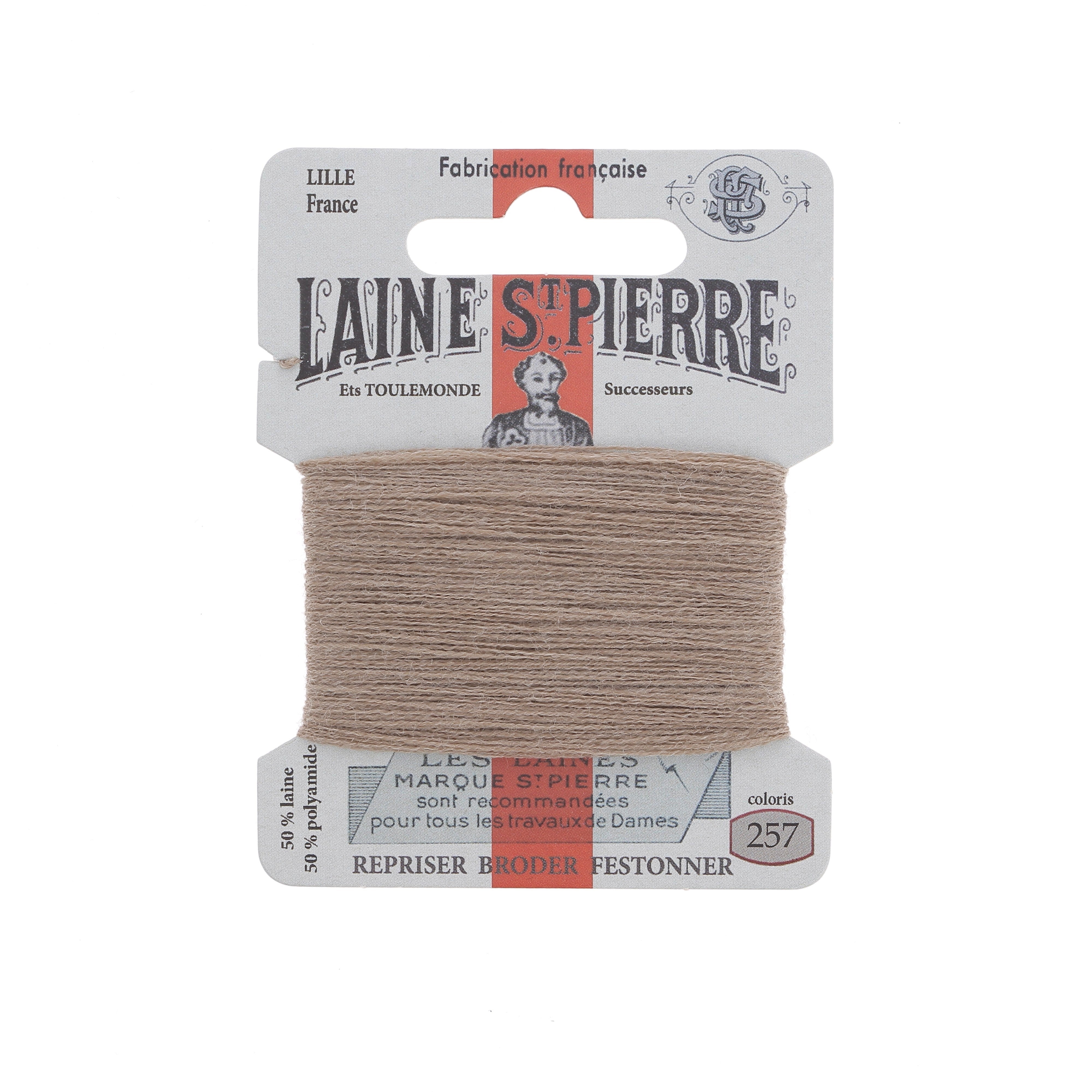 Bohin Fils Fil à broder Laine St Pierre beige normal 310