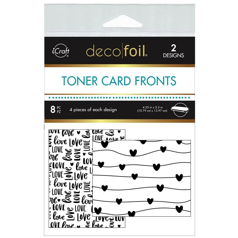 HeatnBond Deco Foil Toner carte Love All Ways A2 x8