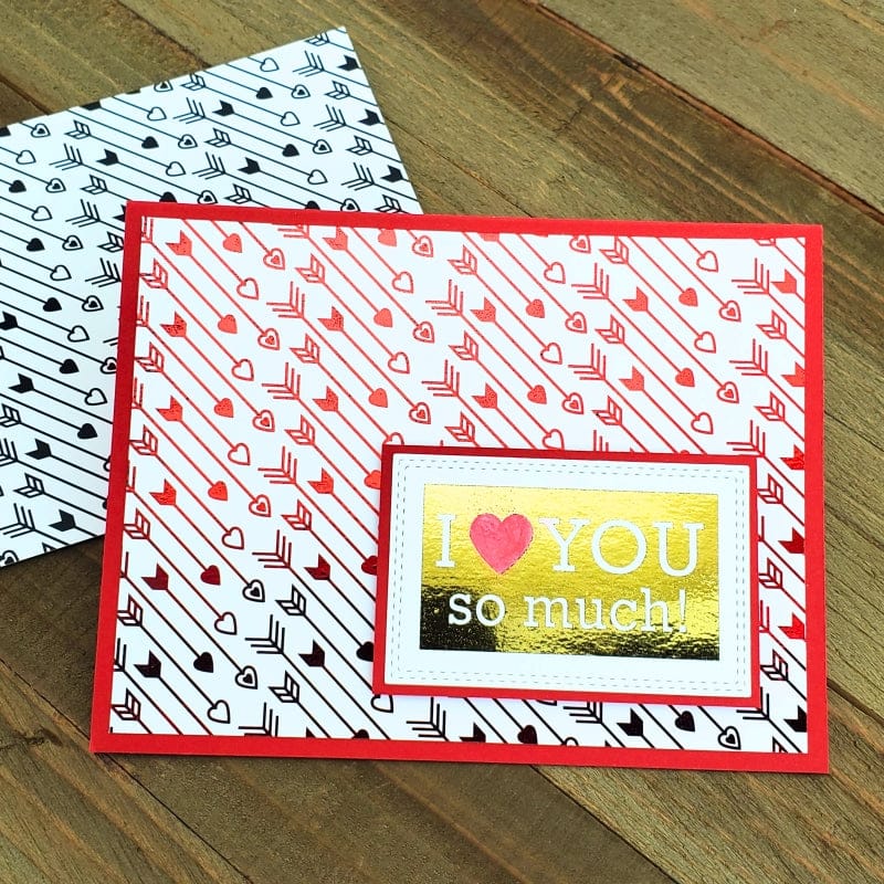 HeatnBond Deco Foil carte toner Cupid's Arrow 8 feuilles