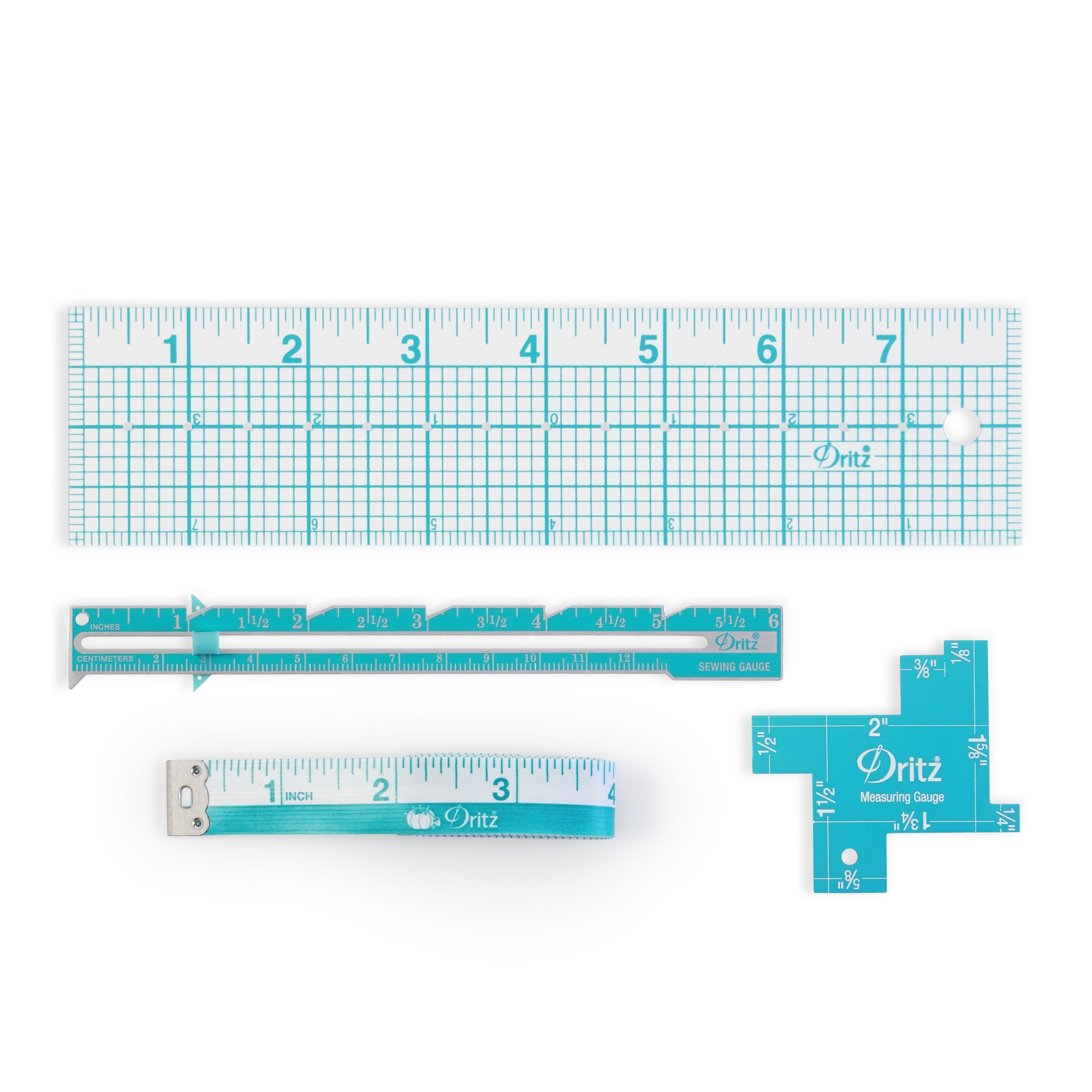 Dritz 27101 kit mesure couture 4 pcs règle mètre