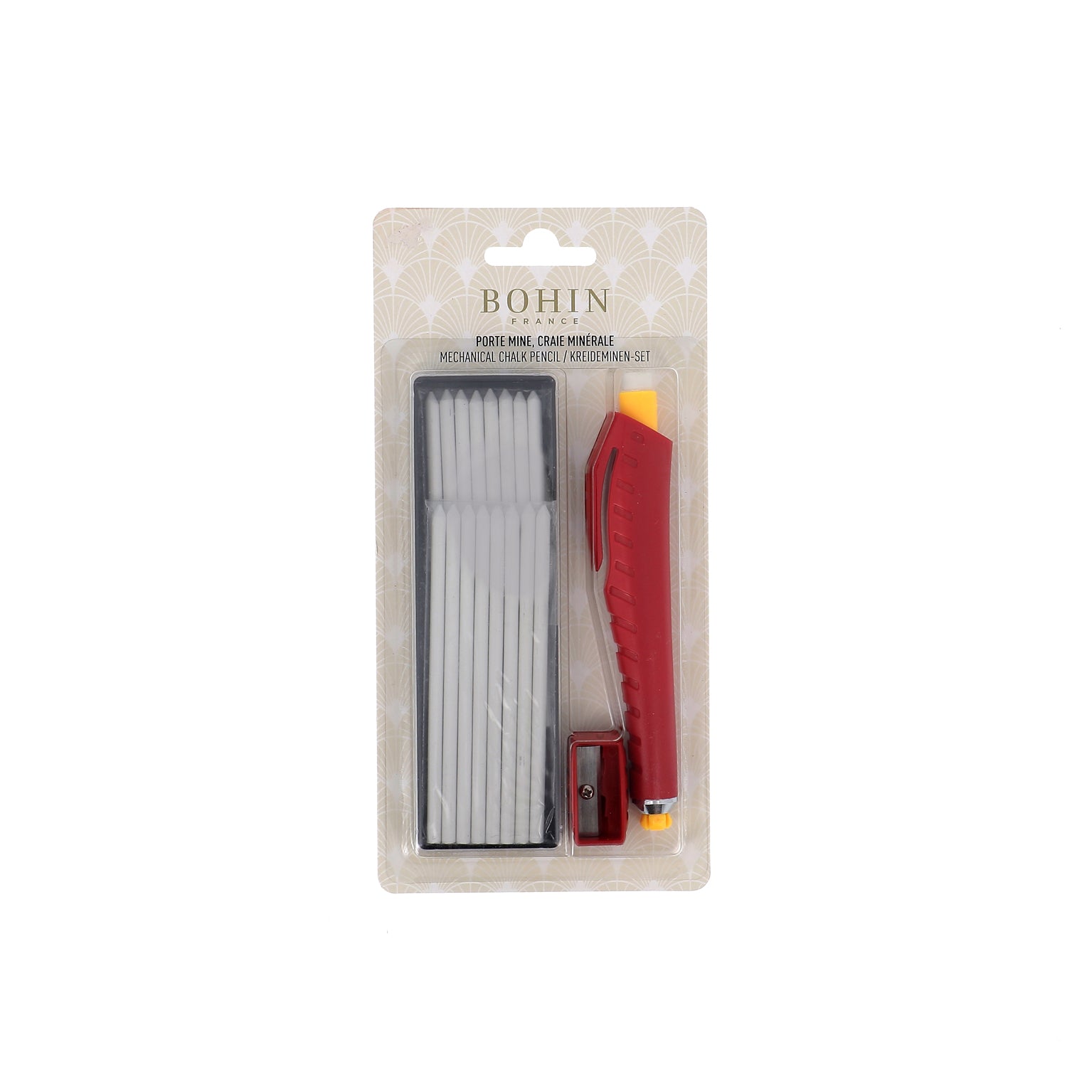 Bohin Marquage crayon craie porte-mine blanc 3,8 mm