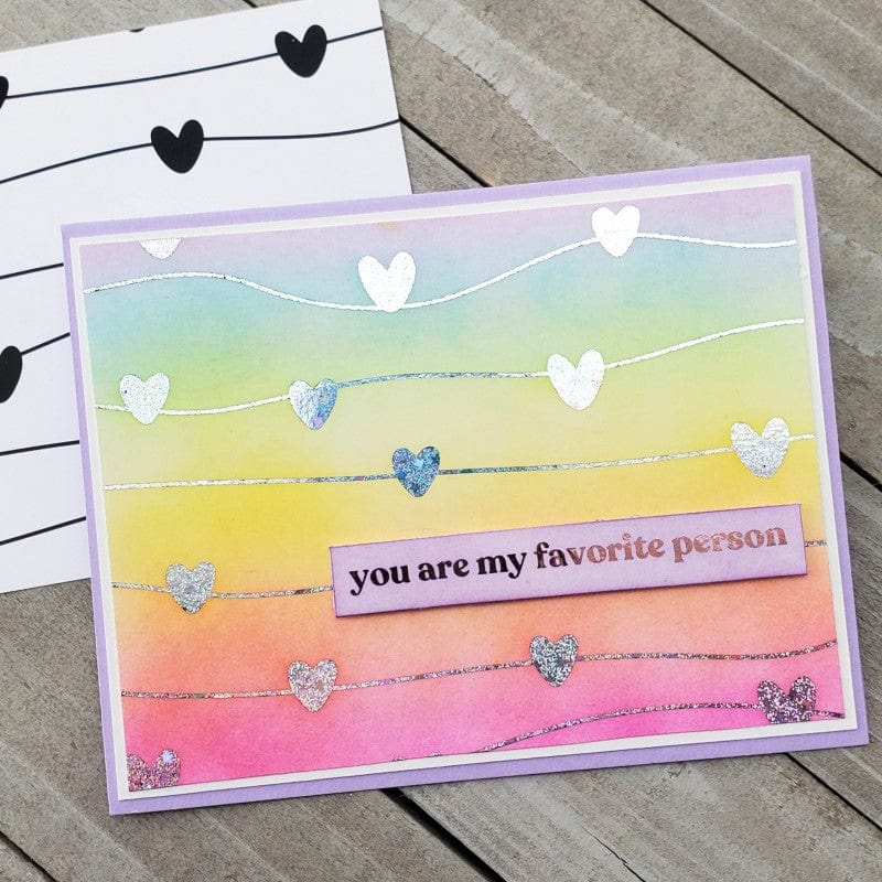 HeatnBond Deco Foil Toner carte Love All Ways A2 x8