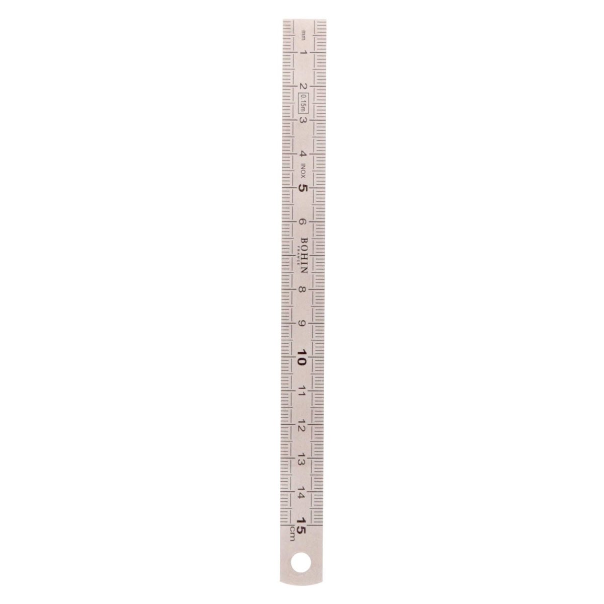 Bohin Mesure Règle Métal 30 cm – Réglet Couture Double Graduation