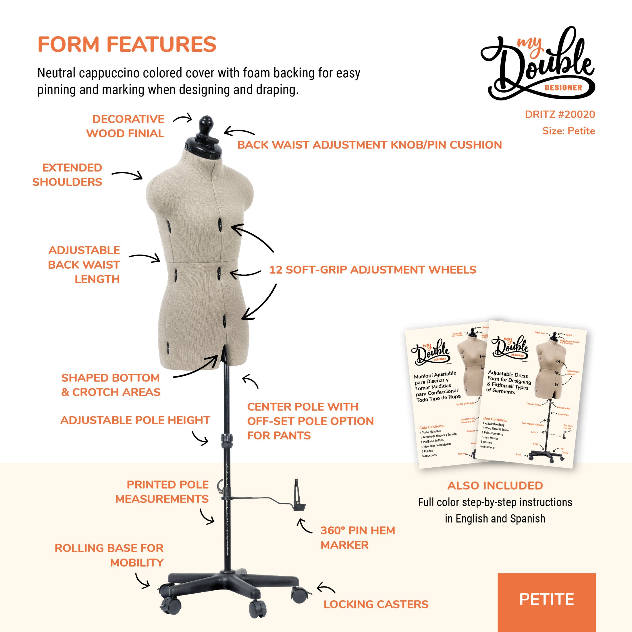 Dritz My Double Mannequin Réglable Medium Couture