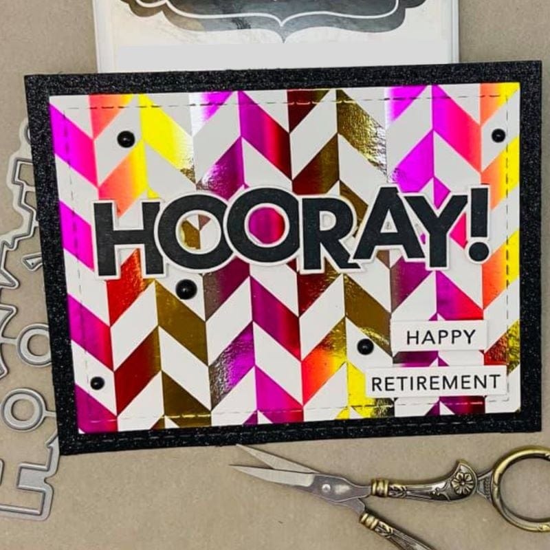 HeatnBond Deco Foil carte toner chic chevrons 8 pièces