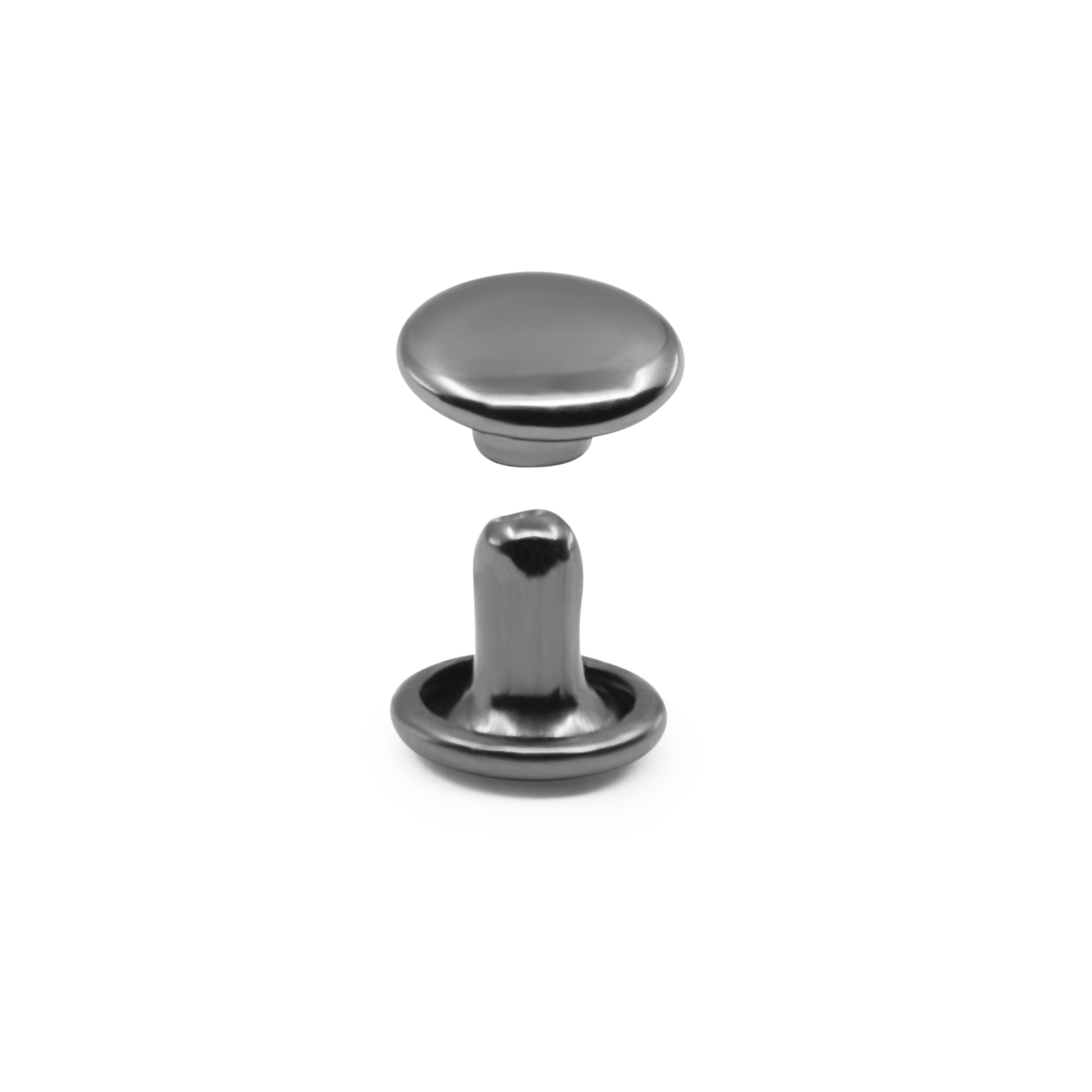 Dritz Fasteners Rivets Double Calotte Gunmetal 120 pcs