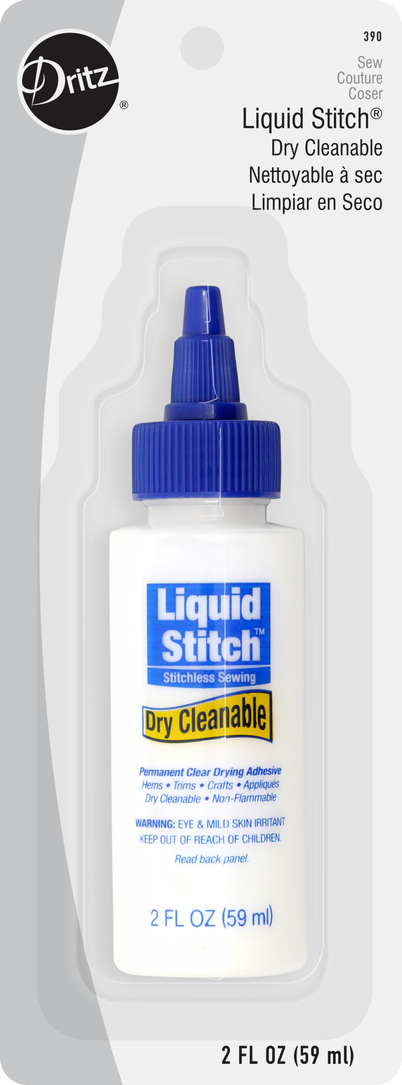 Dritz Liquid Stitch colle tissu permanente 59 ml