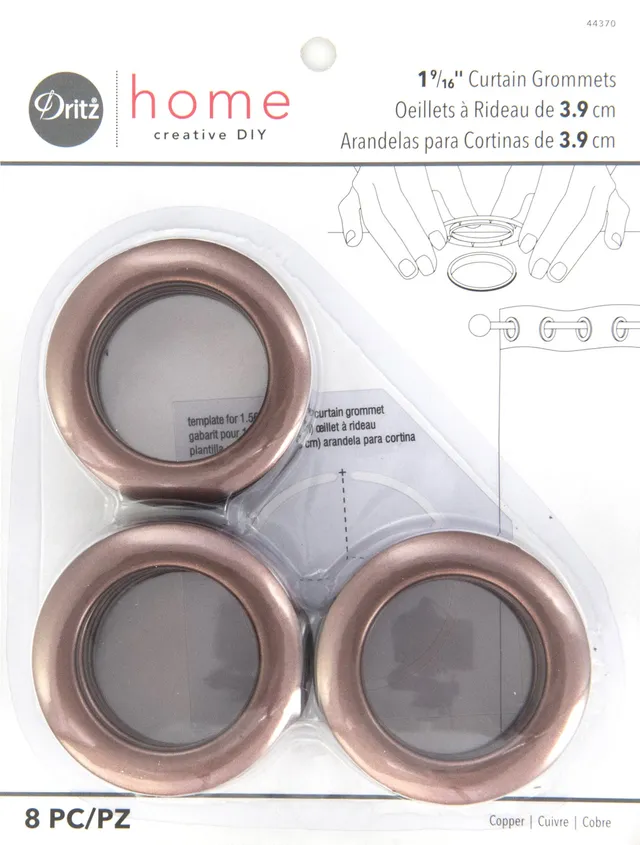 Dritz Oeillets rideaux blanc 40 mm 8 paires