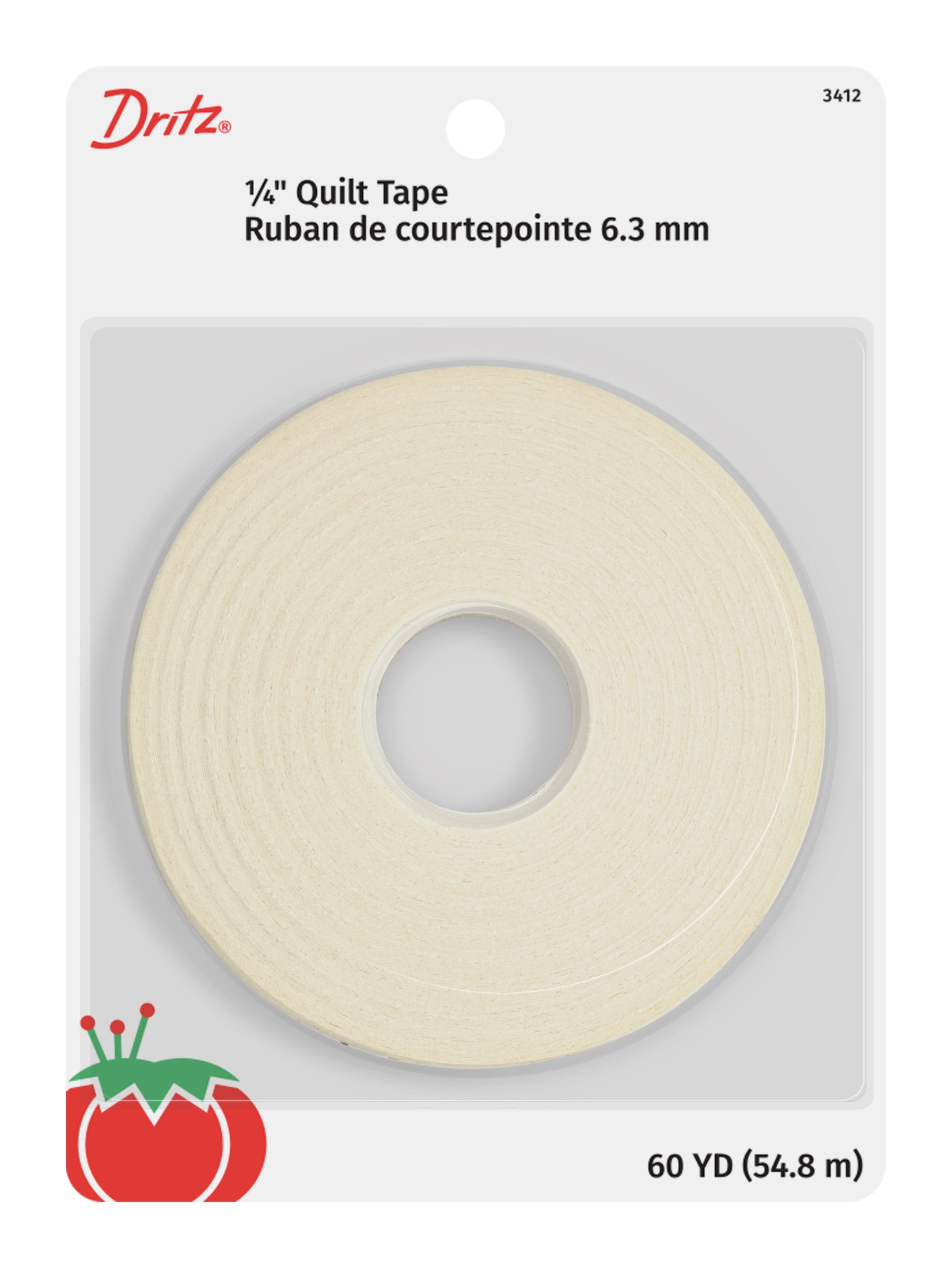 Dritz Quilters Tape ruban quilting blanc 6 mm 55 m