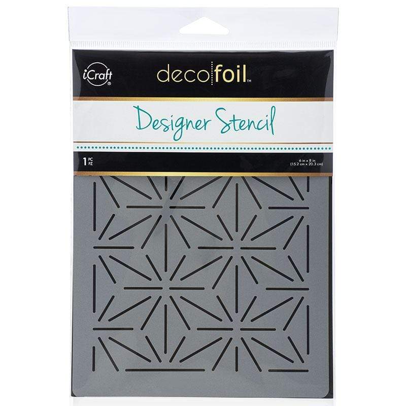 HeatnBond Deco Foil pochoir Starburst 15x20 cm