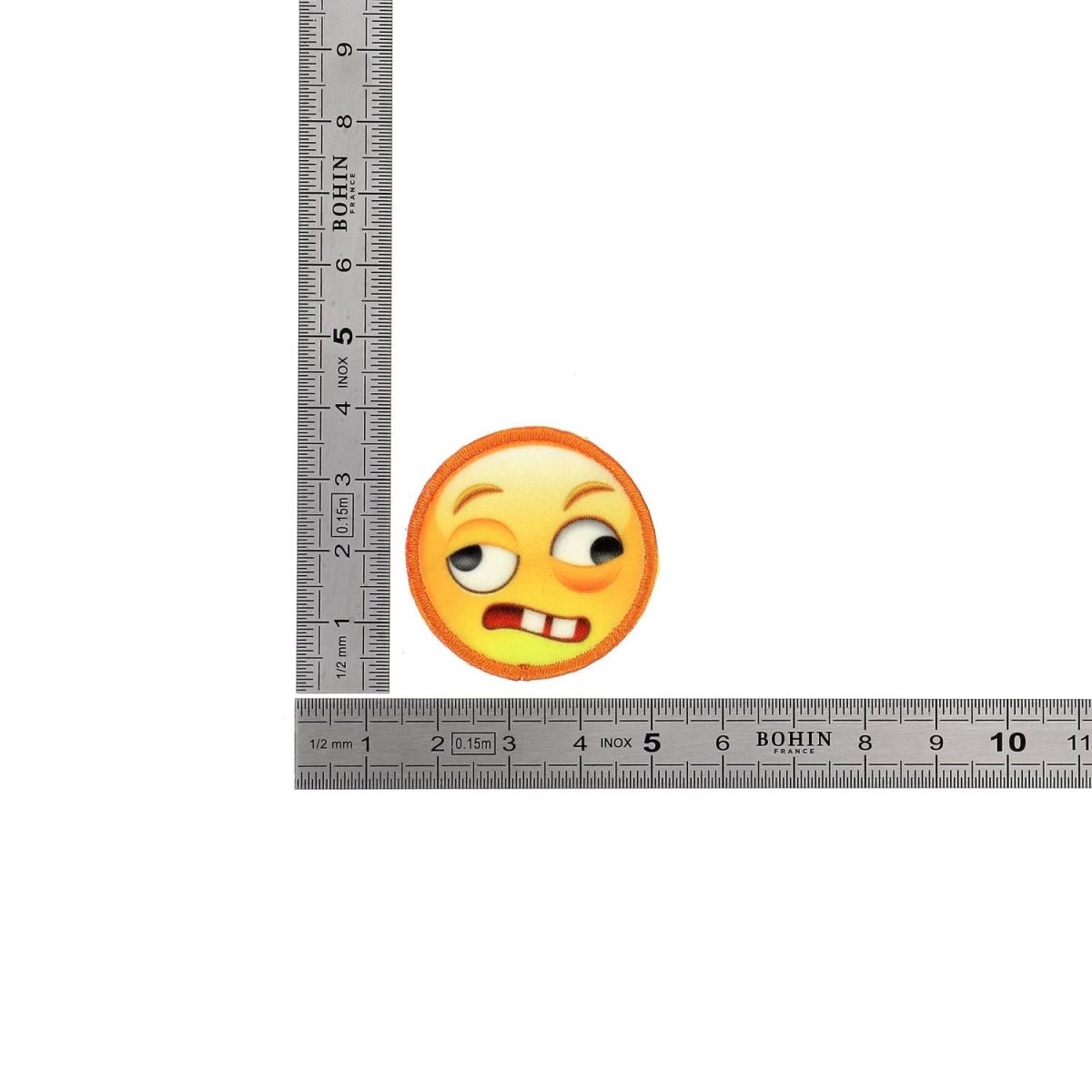Bohin Patch thermocollant emoji MDR réparation vêtement