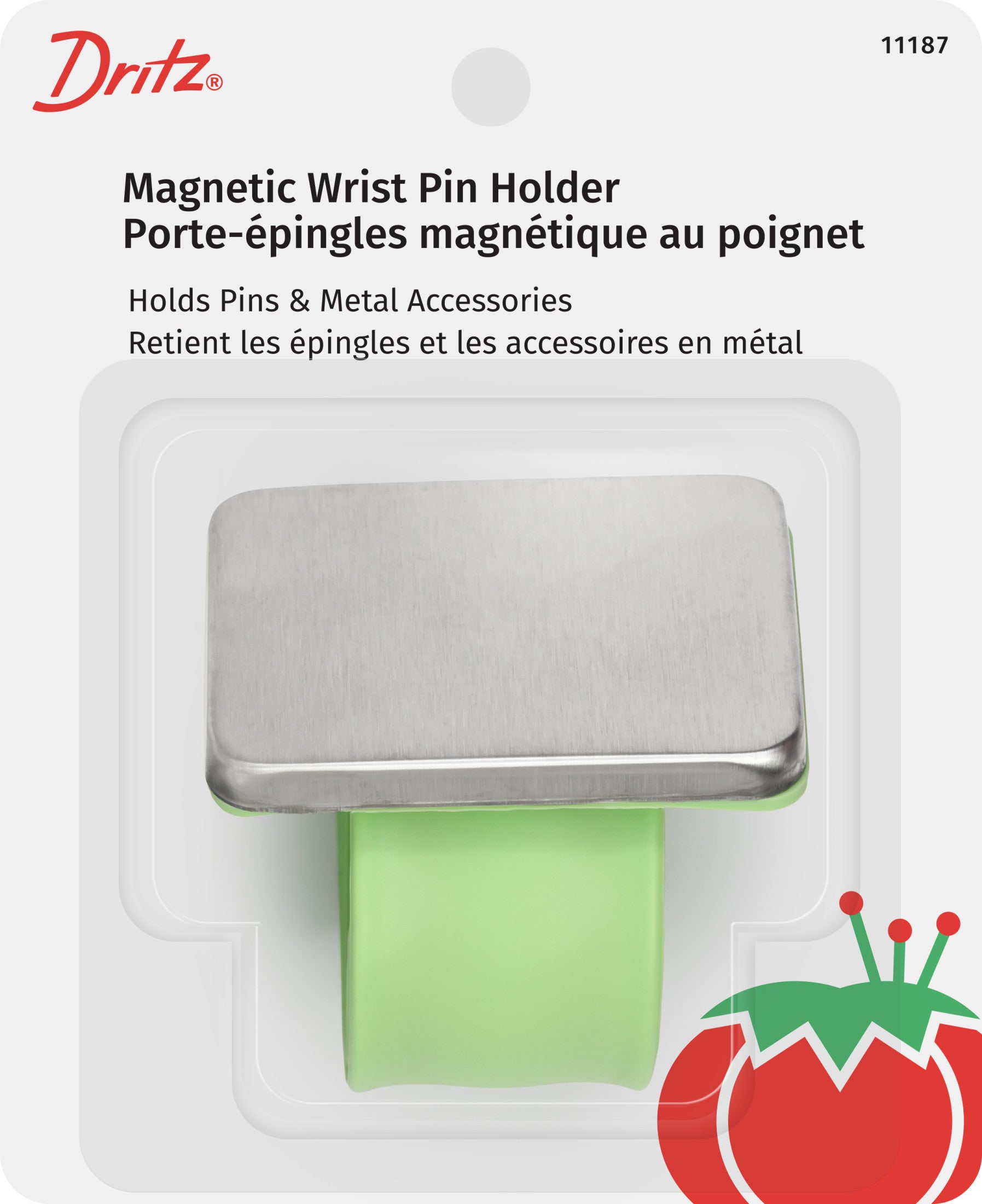 Dritz Bracelet porte-épingles aimanté bleu