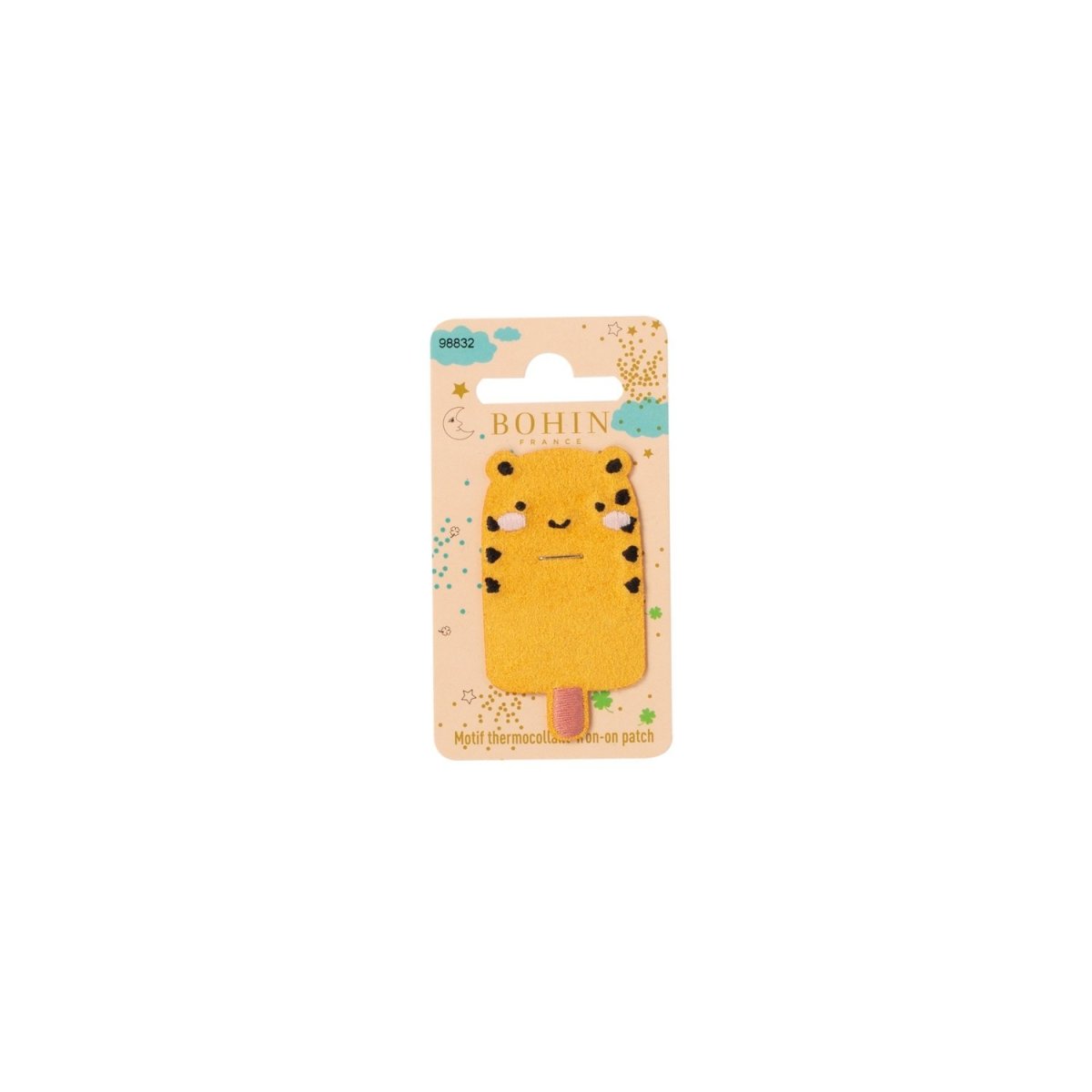 Bohin Patchs à coudre patch thermocollant Grenouille 3,4 cm