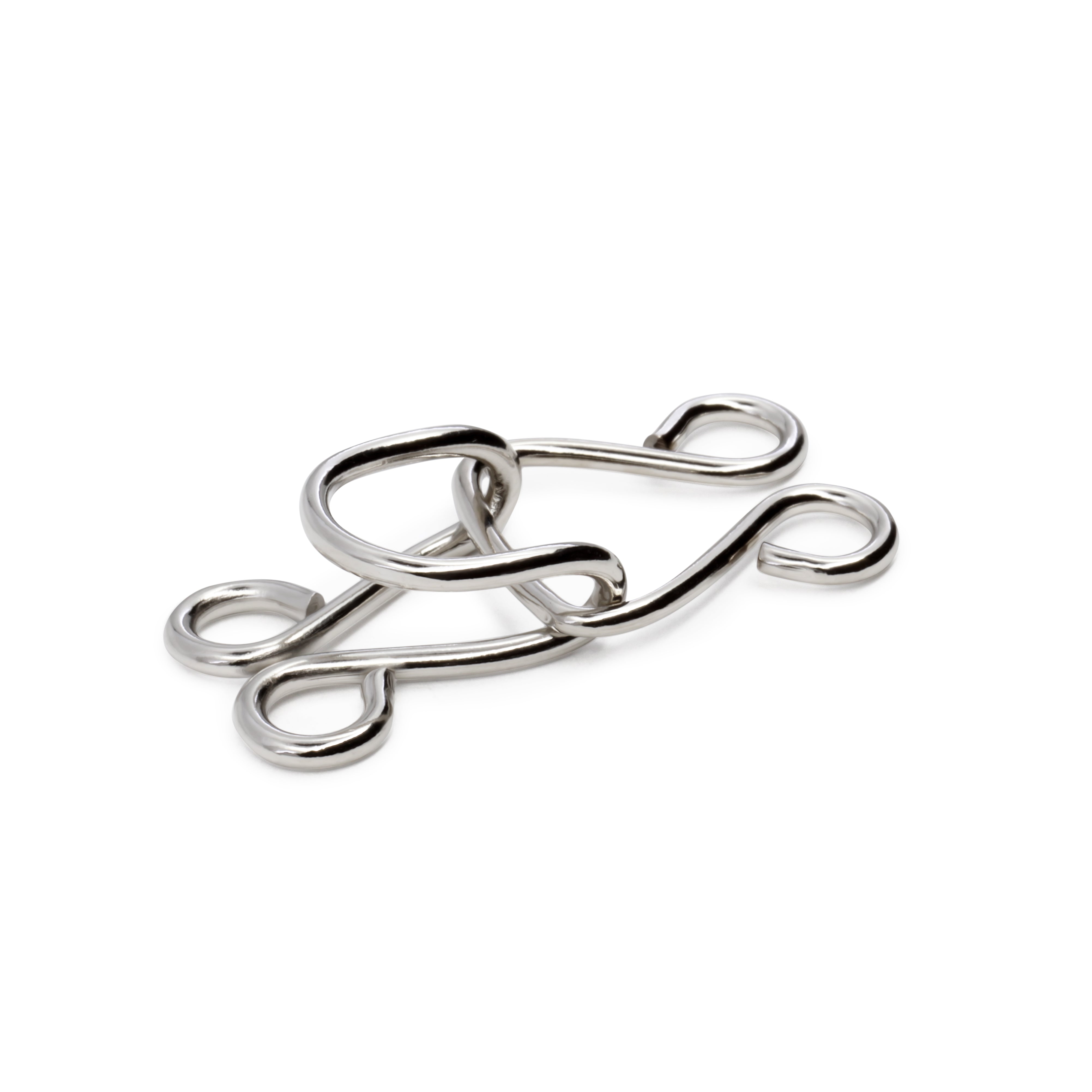 Dritz agrafes jupe extra larges nickel x3