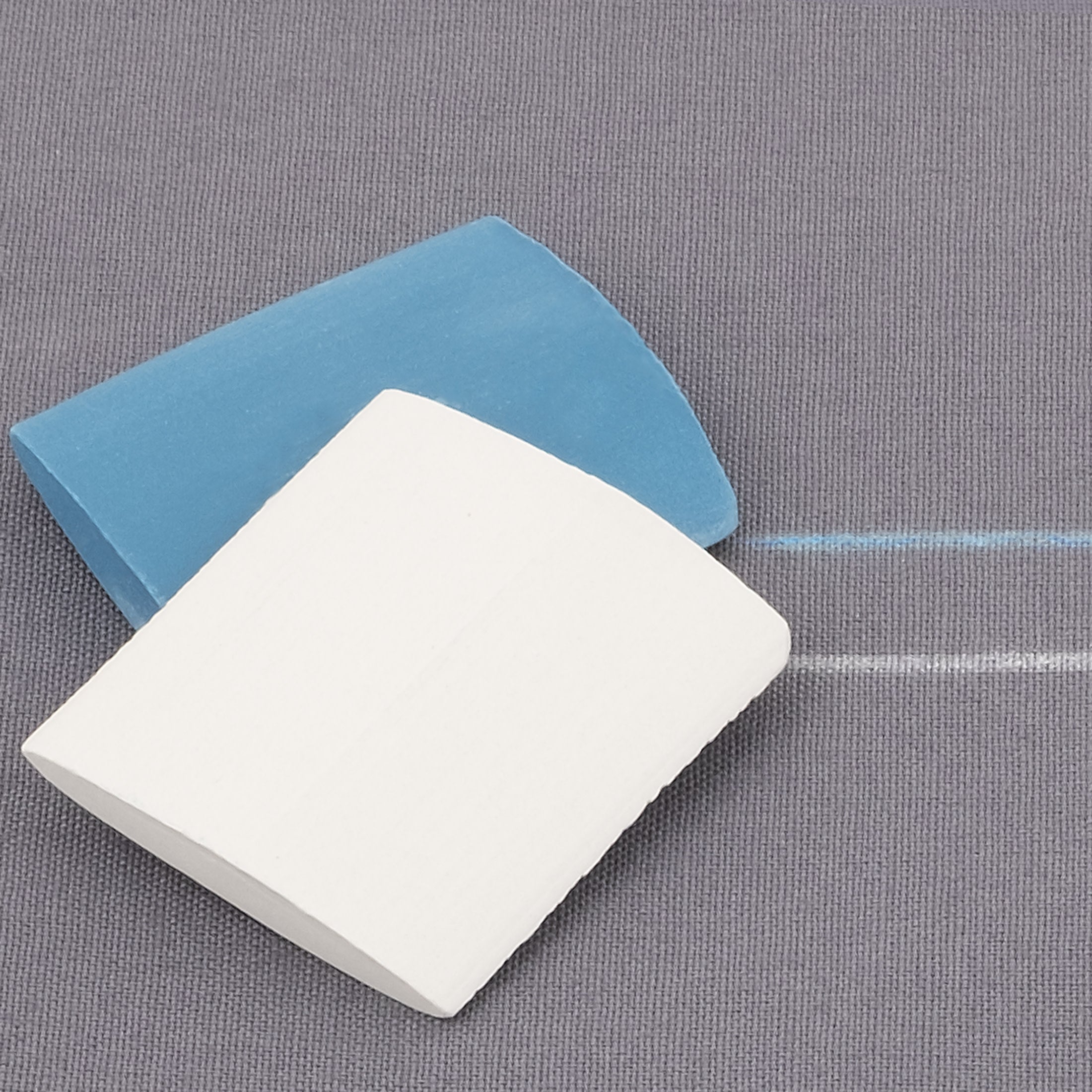Dritz Craie tailleur blanc bleu 2 pcs marquage fin