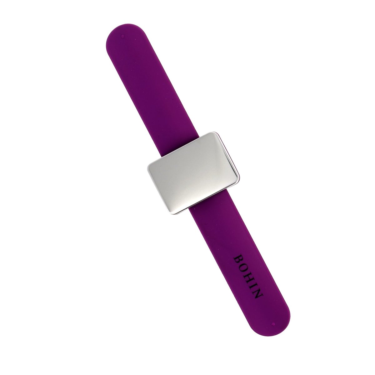 Bohin Bracelet porte-épingles magnétique silicone rose