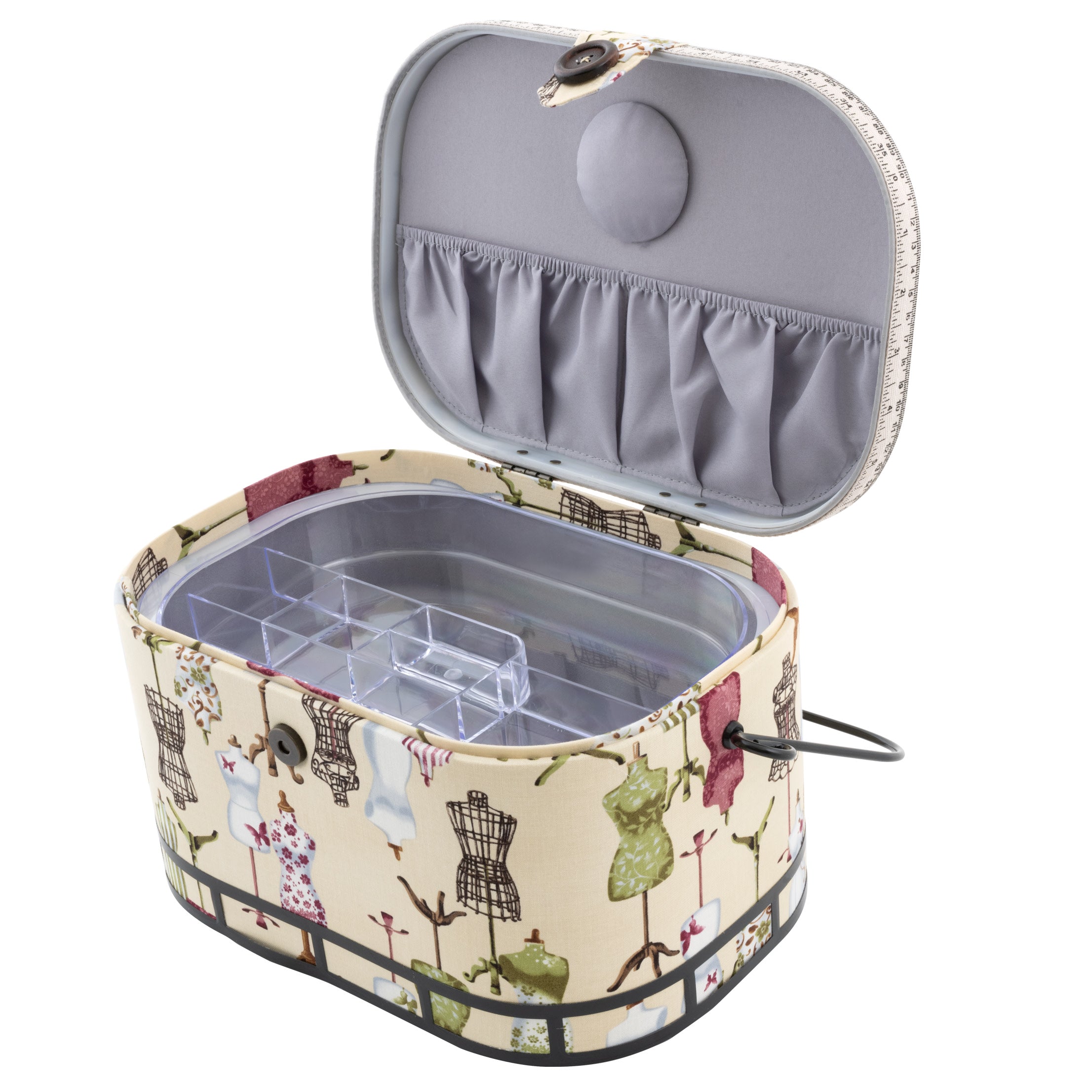 Dritz Sewing panier couture ovale grand floral