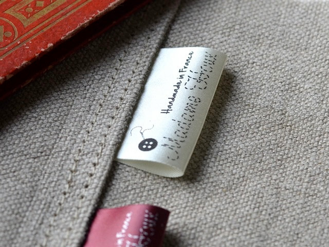 ikaprint Color Satin étiquette tissu crème 1 1/2 lot 100 encre noire