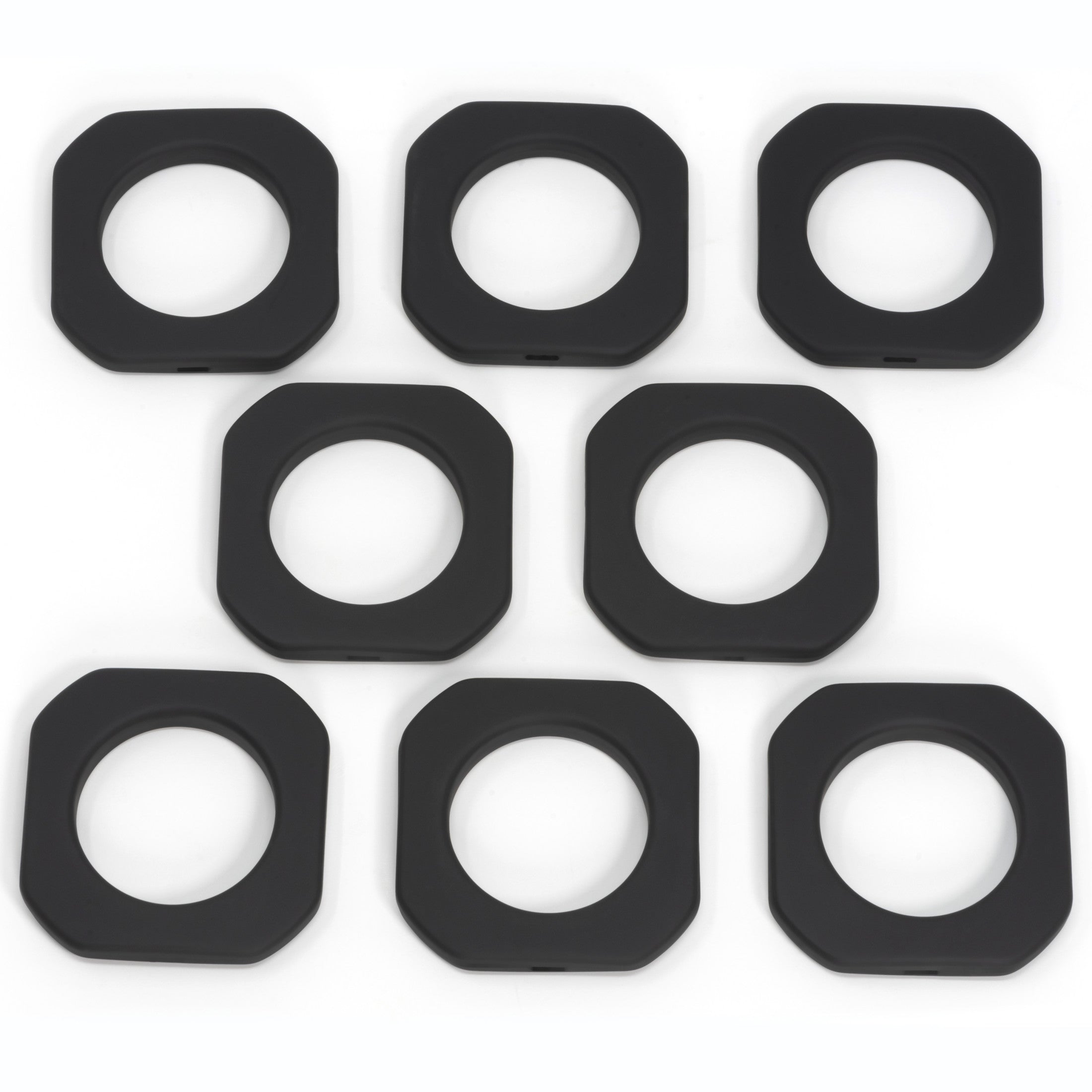 Dritz 44398 Oeillets Rideaux Carrés Noir Mat 40 mm 8 pc