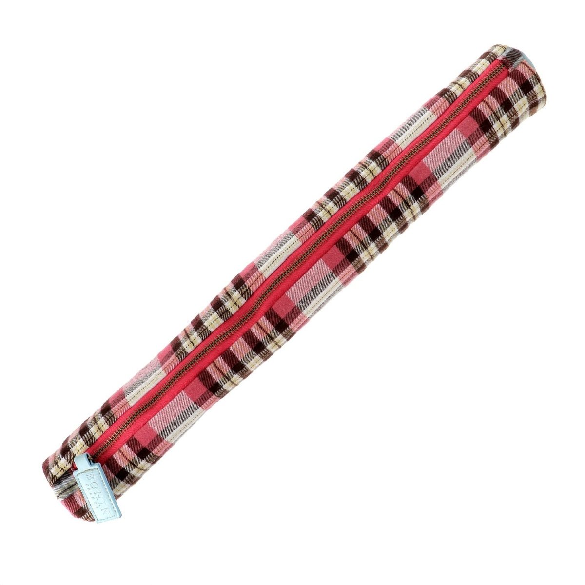 Bohin étui aiguilles tricot tartan marine 45 cm