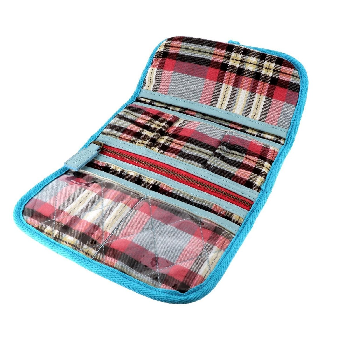 Bohin Tartan Trousse Couture Marine 18x11 cm