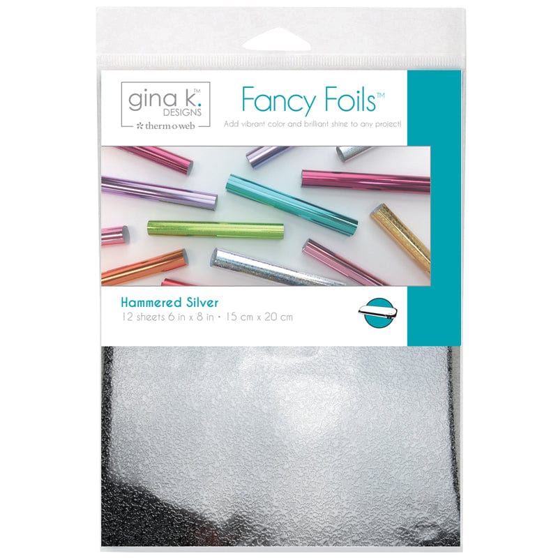 HeatnBond Gina K. Designs Fancy Foil feuille transfert argent martelé