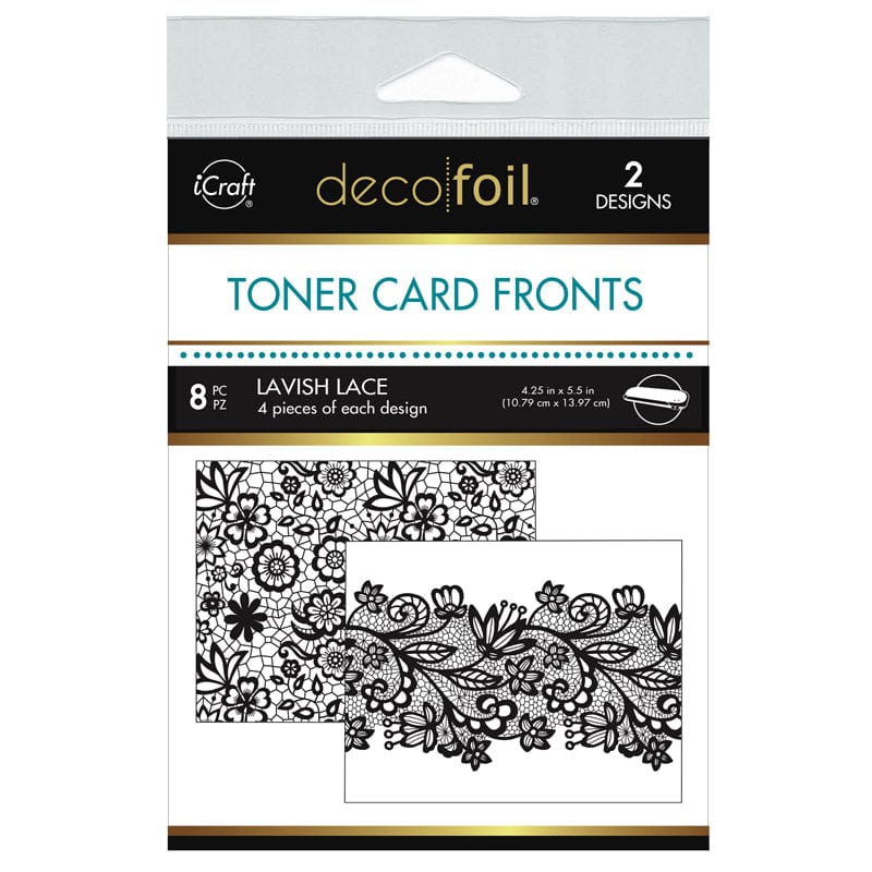 HeatnBond Deco Foil Toner fond de carte Lavish Lace A2 8 pcs