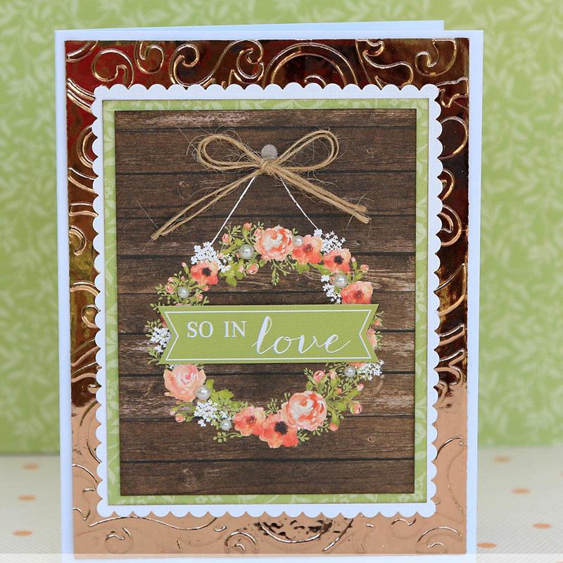Deco Foil Transfer Foils rose gold 20 feuilles 15,2x30,5 cm