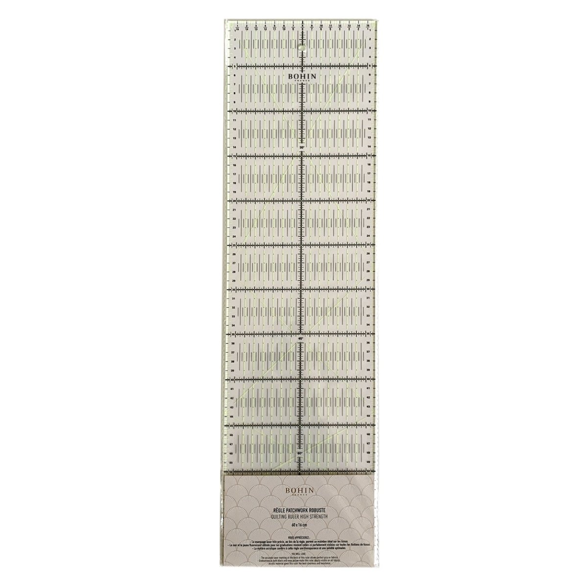 Bohin Mesure Règle patchwork rectangulaire 30 cm x 5 cm