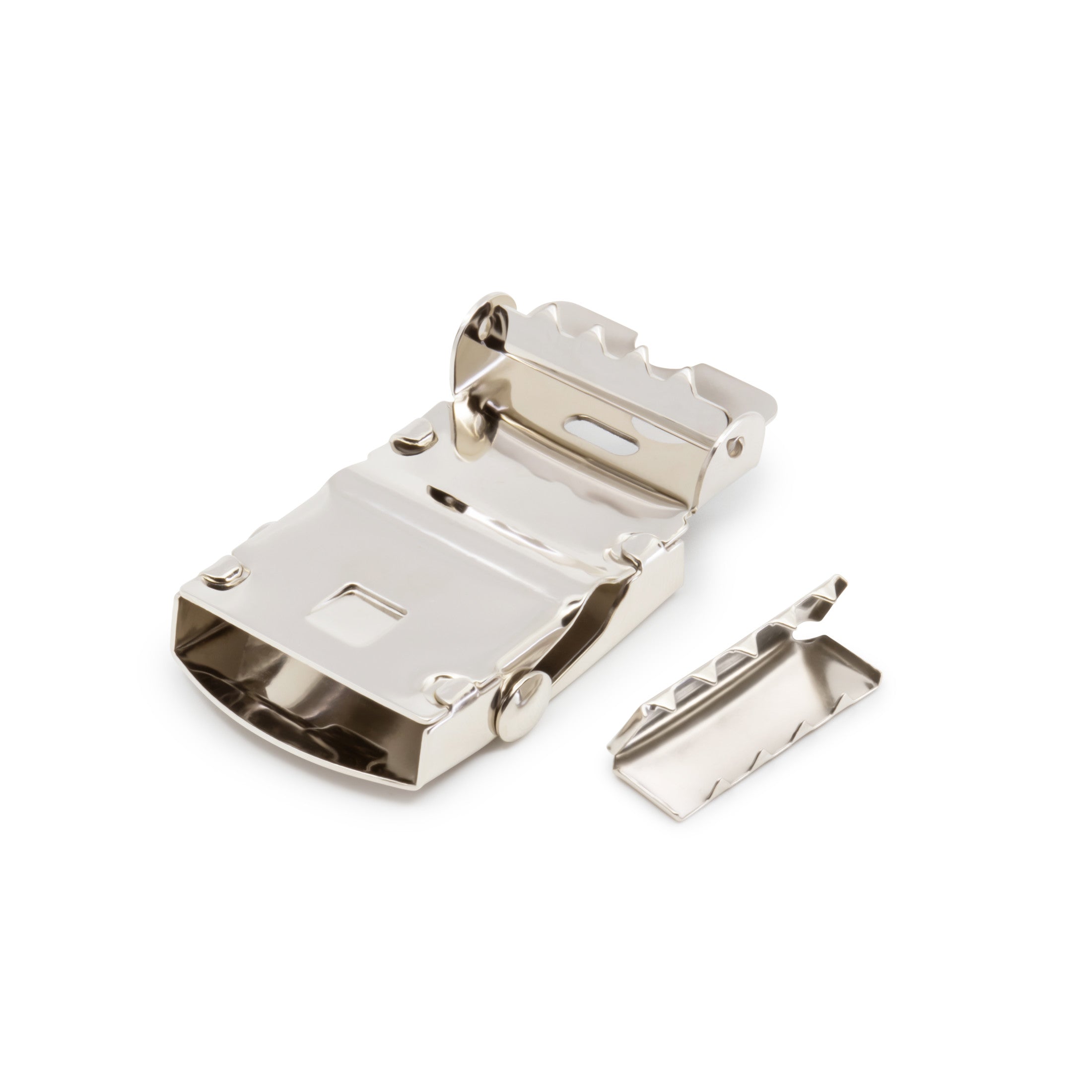 Dritz 724 boucle coulissante nickel 25 mm + embouts
