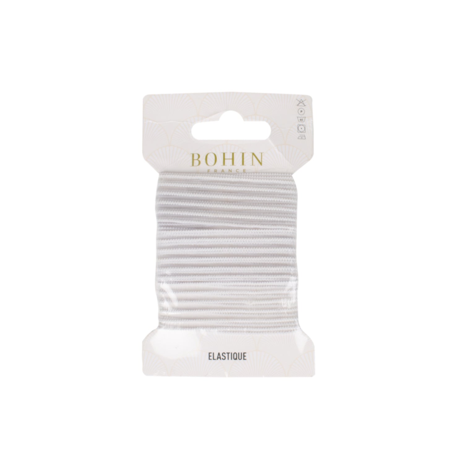 Bohin Élastiques élastique fronceur blanc 18 mm x 0,90 m