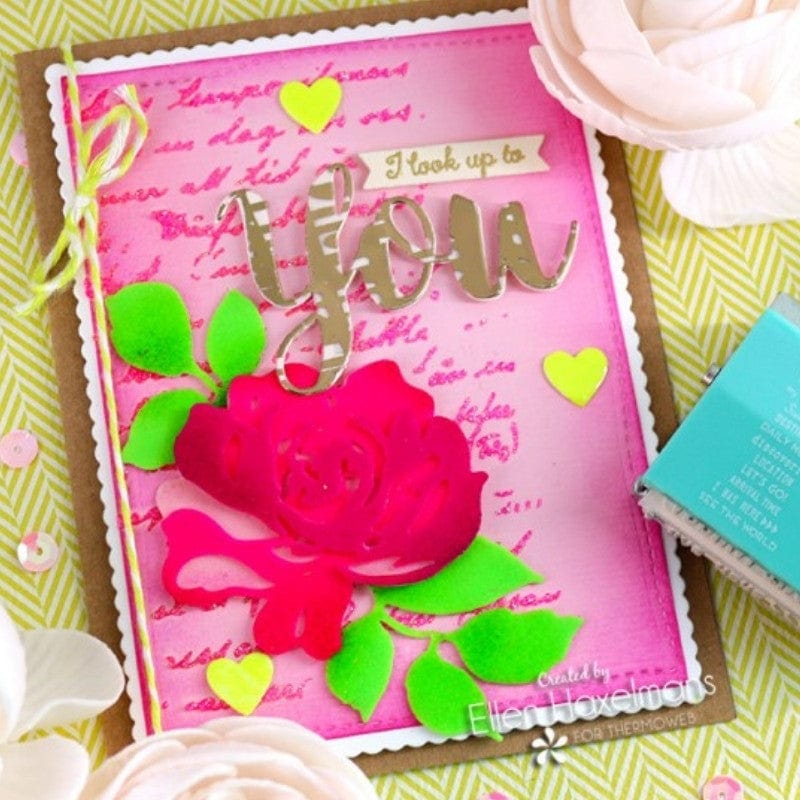 Rina K. Designs Neon Flock Screamin Green feuille velours 6 feuilles