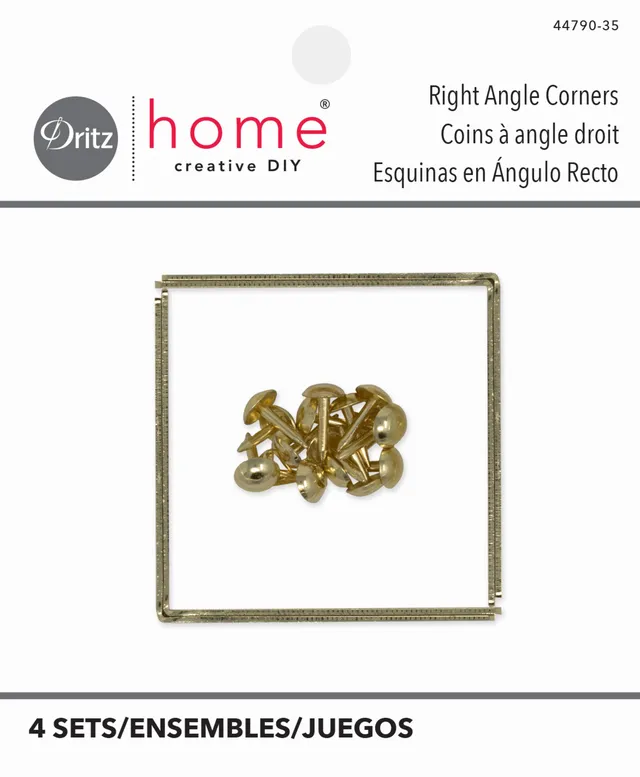 Dritz Coins Rigides Nickel 5 cm Lot de 4 Déco