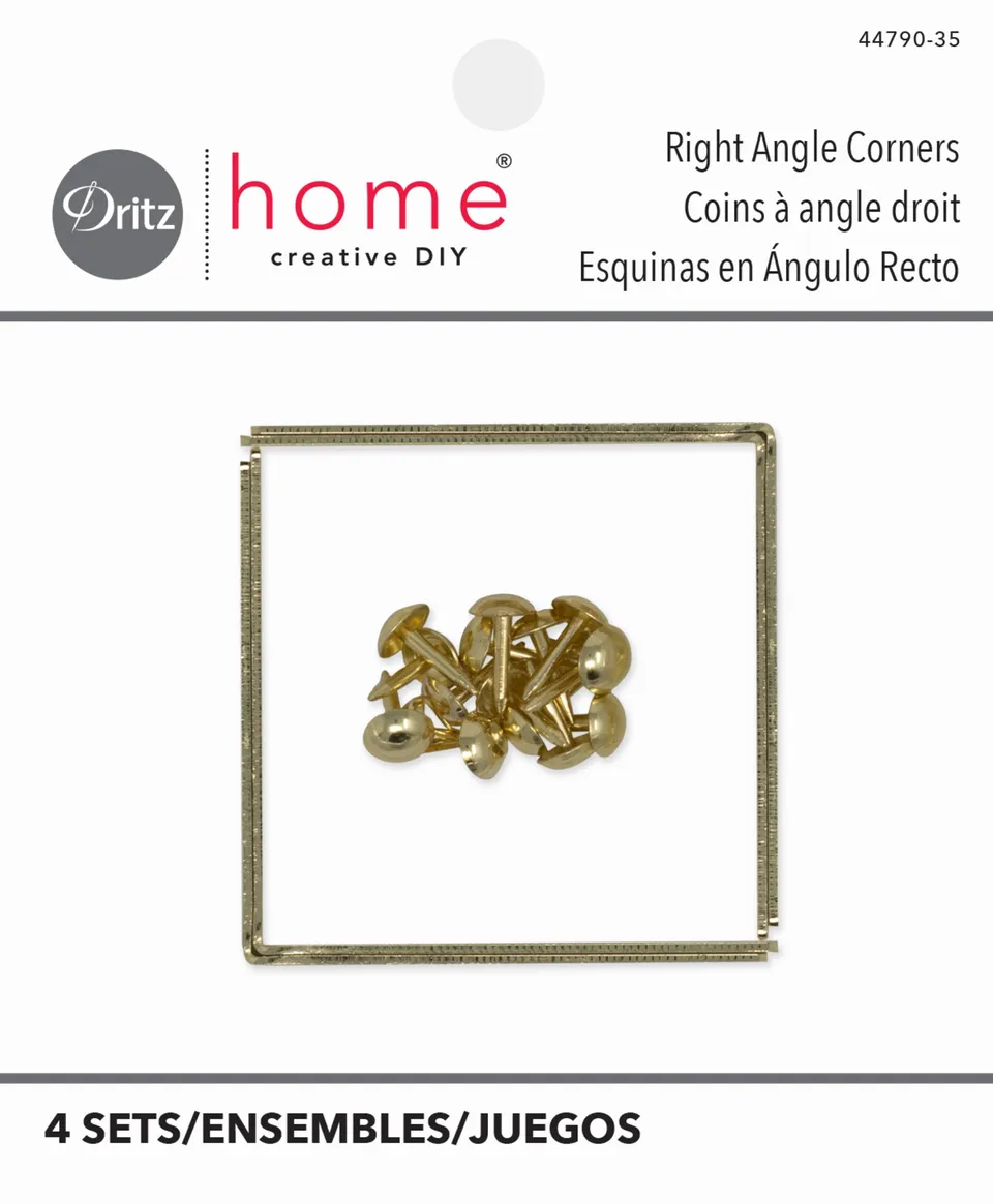 Dritz Coins Rigides Nickel 5 cm Lot de 4 Déco