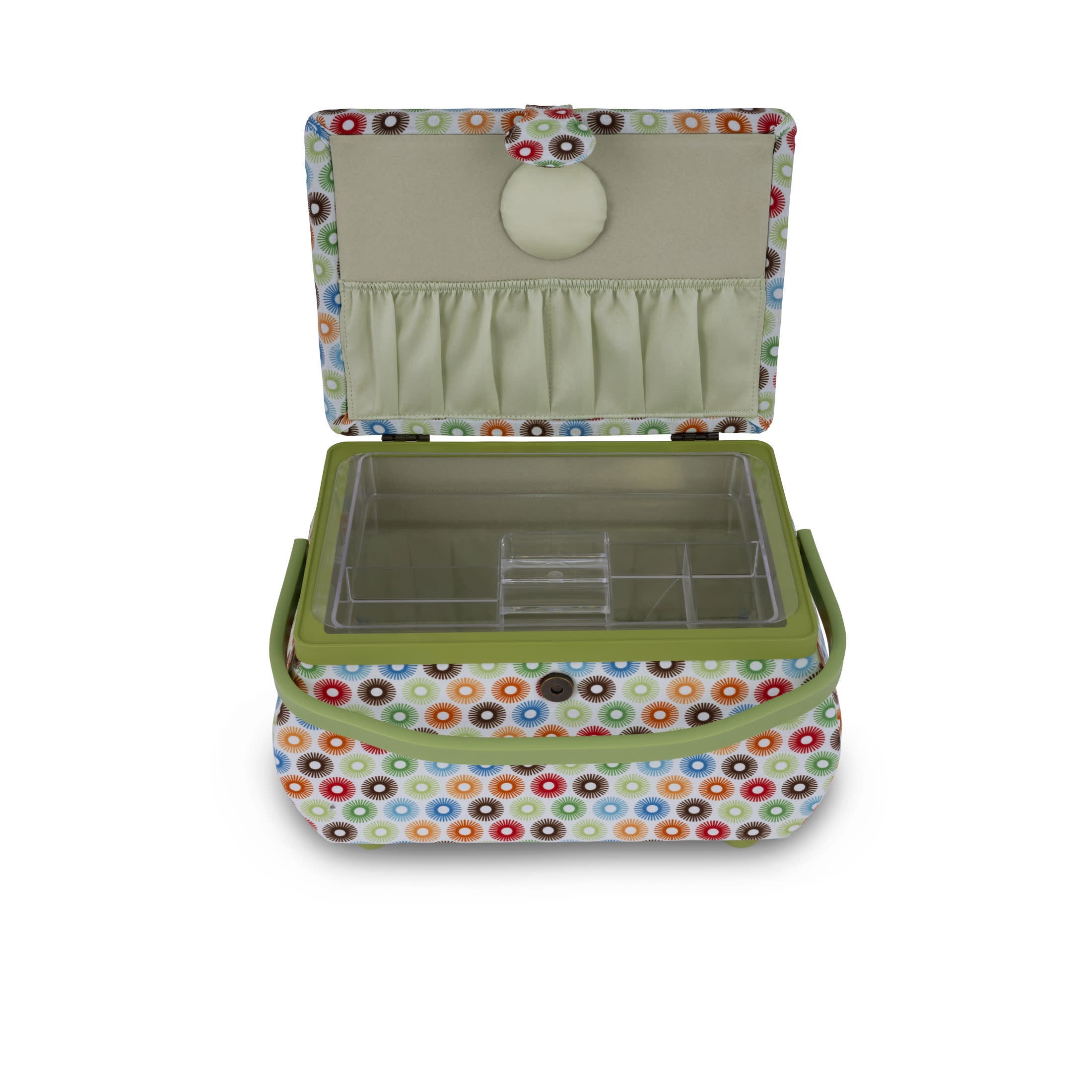 Dritz Panier Couture Grand Rétro Multicolore 32cm Boîte