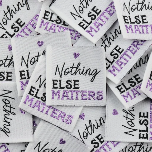 Bohin Étiquette à coudre Nothing else matters 3,5 cm
