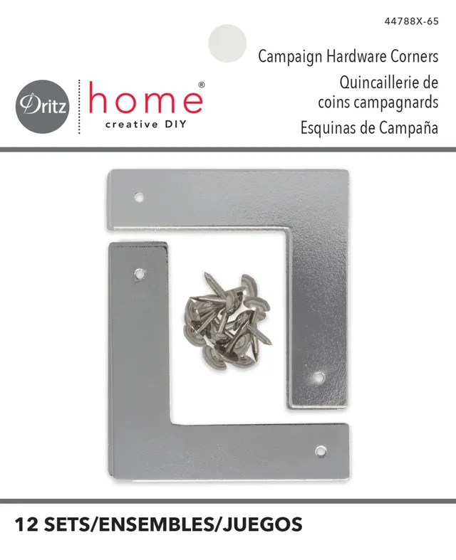 Dritz Home coins malle nickel petit 12 jeux