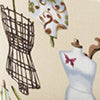 Dritz Sewing panier couture ovale grand floral