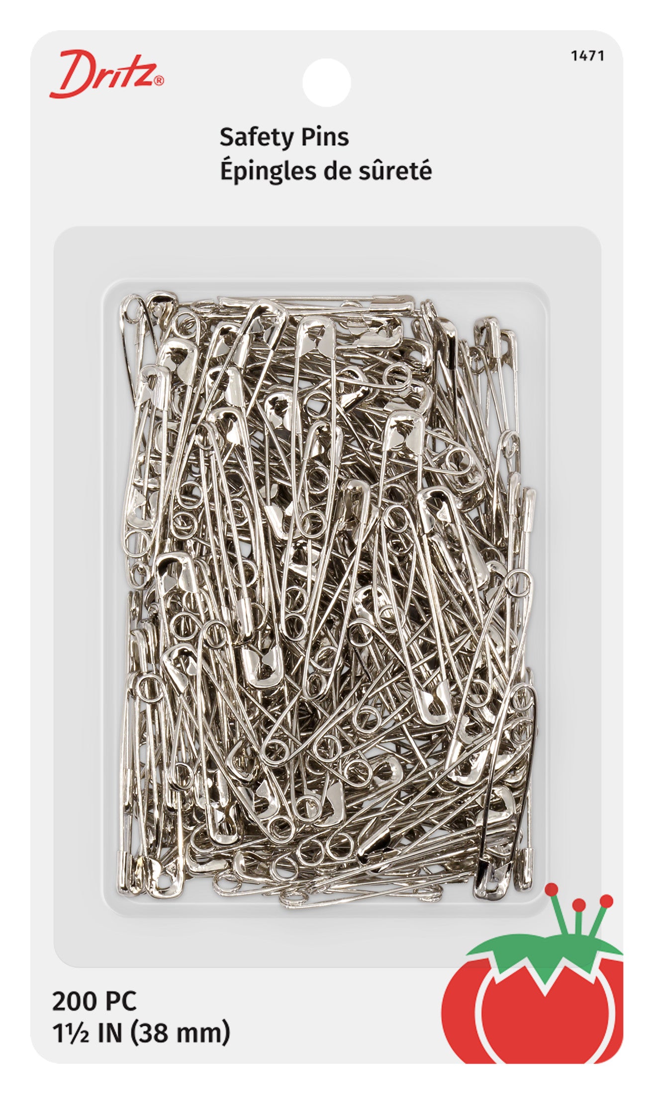 Dritz épingles de sûreté nickel 38 mm 10 pièces