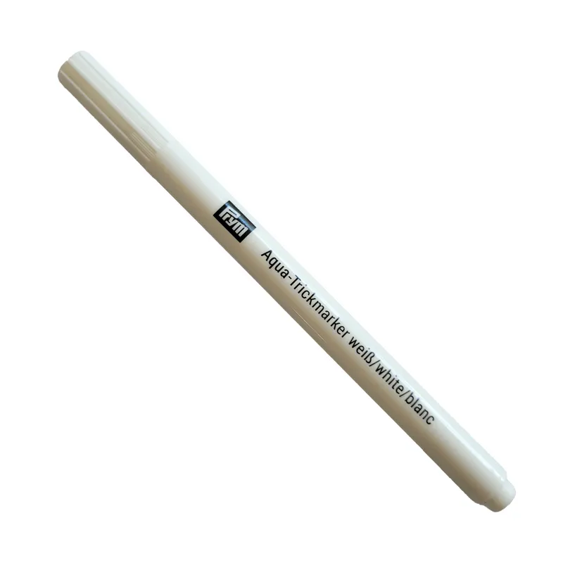 Prym Aqua marker blanc feutre effaçable tissu sombre
