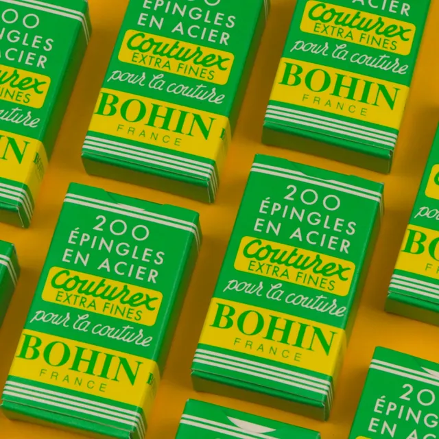 Bohin EC4 N°4 épingles couture 200 pcs 30 mm