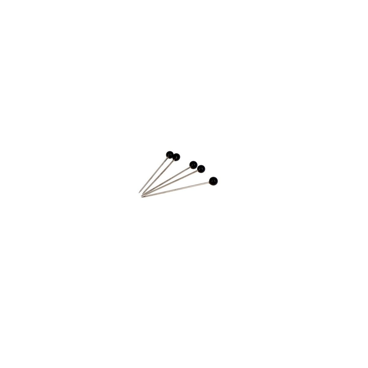 Bohin Épingles tête verre noire extra-fines 30 mm x80