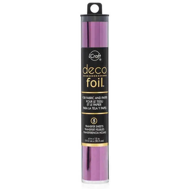 Deco Foil Transfer Foils Plum feuille transfert 5 pcs violet